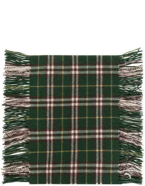 Burberry Checked Fringed Scarf