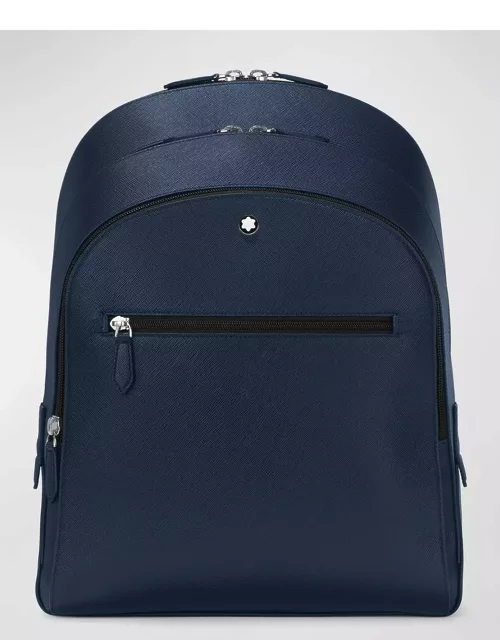 Men's Sartorial Medium 3-Compartment Saffiano Leather Backpack