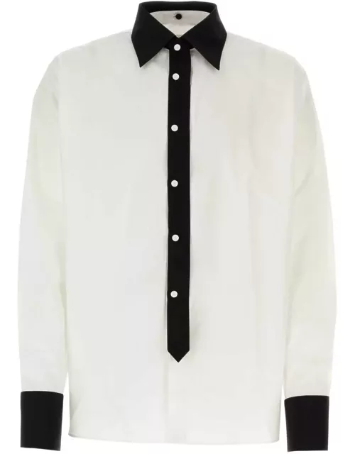 Prada Contrast-trim Long-sleeved Shirt