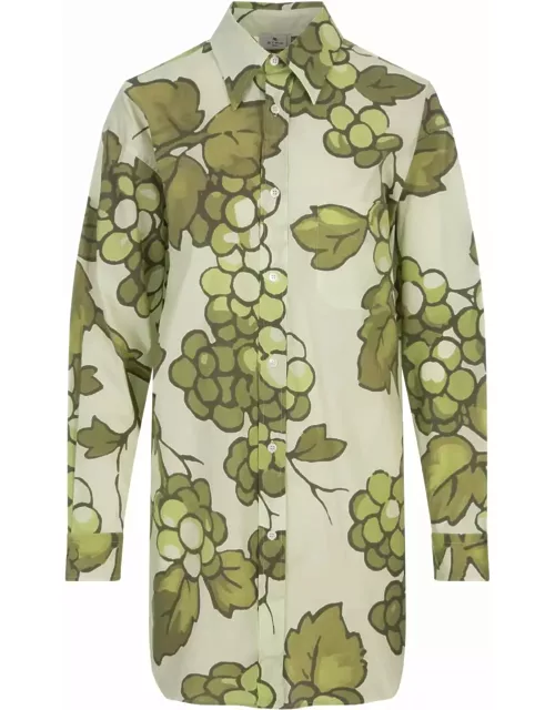 Etro Shirt With Green Barries Print