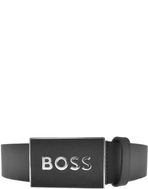 BOSS Icon Leather Belt Black