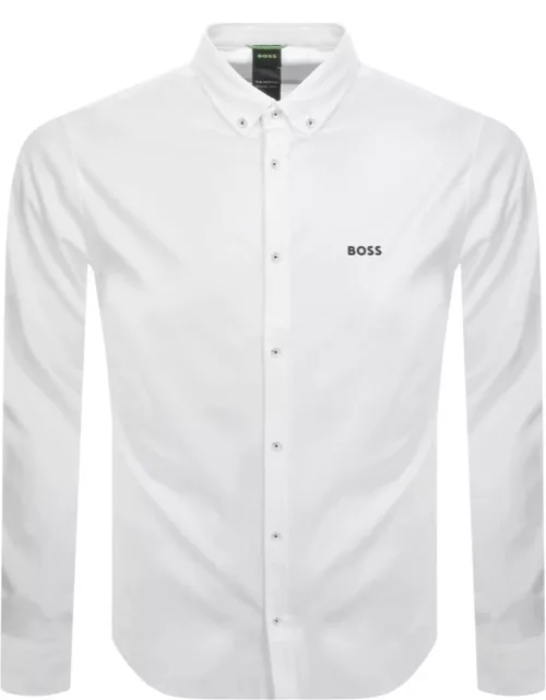 BOSS Motion L Long Sleeved Shirt White