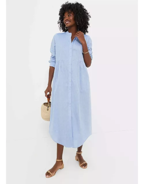 Chambray Linen Lydell Maxi Dres
