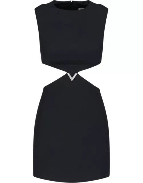 Valentino 'Crepe Couture' Mini Dres