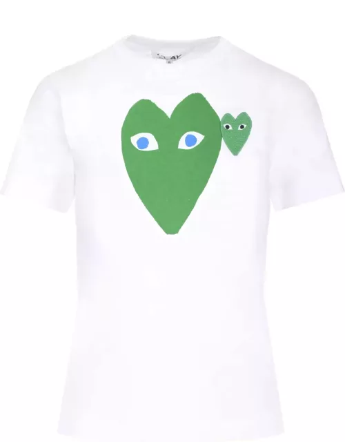 Comme des Garçons Play Green Heart T-shirt