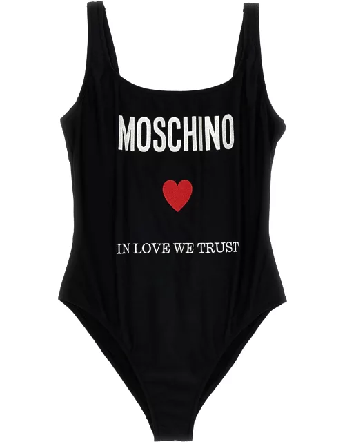 Moschino in Love We Trust One-piece Swimsuit