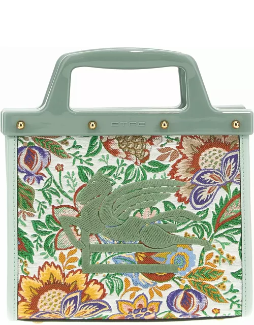 Etro Floral Jacquard Small Love Trotter Shopping Bag