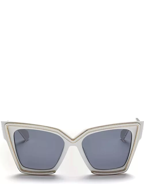 Valentino Eyewear V-grace - White / Light Gold Sunglasse
