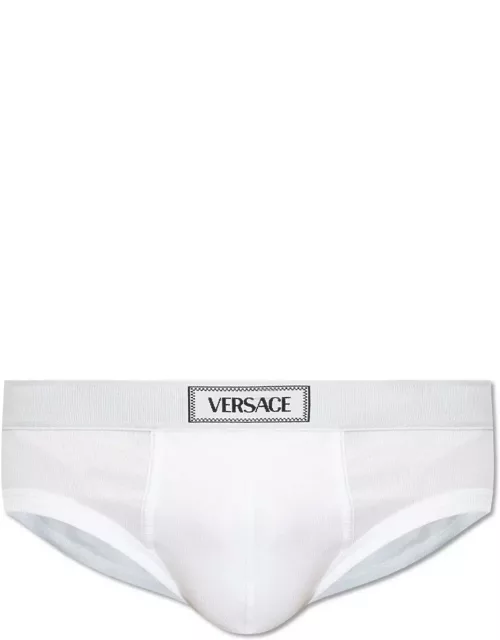 Versace 90s Logo-waistband Stretched Brief