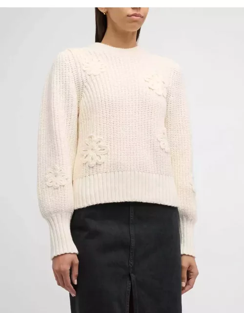 Romy Floral Applique Sweater