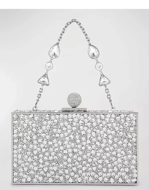 Clara Bijou Crystal Box Top-Handle Bag