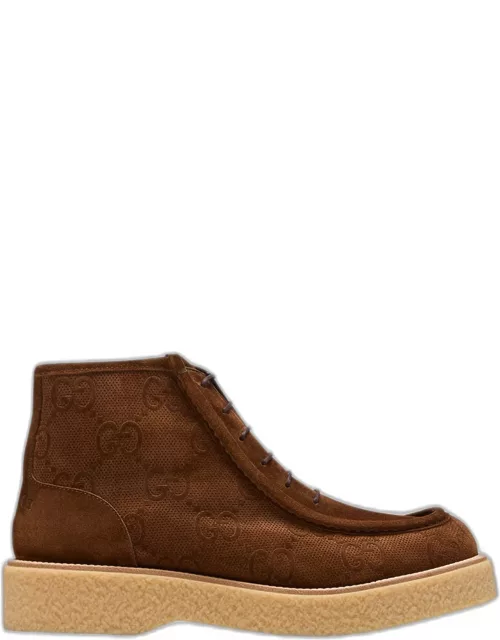 Men's Menen GG Suede Lace-Up Boot