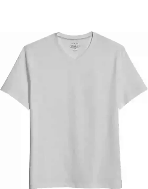 Awearness Kenneth Cole Big & Tall Men's Slim Fit Performance Tech V-Neck Tee White
