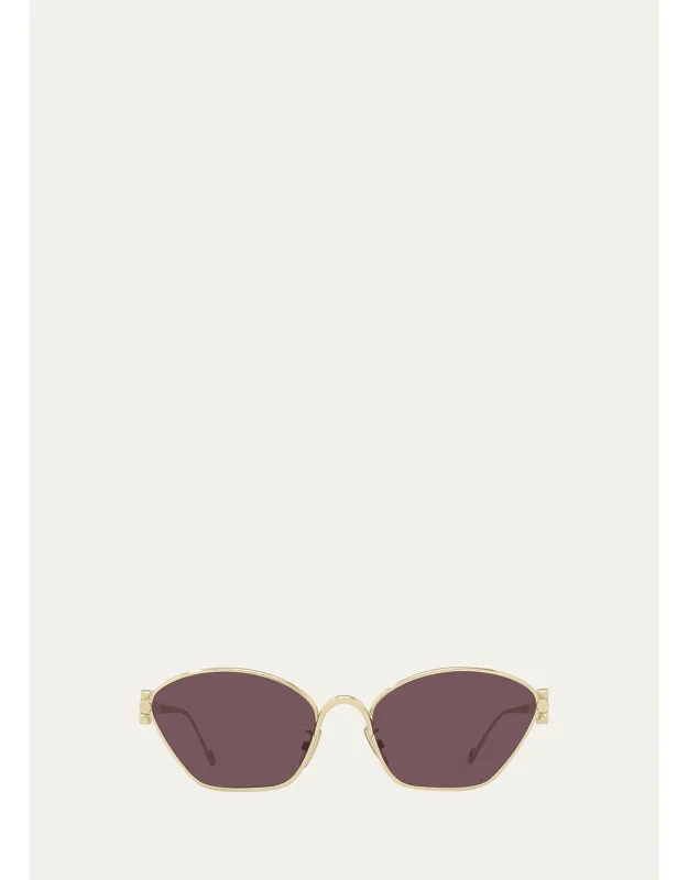 Anagram Metal Cat-Eye Sunglasse