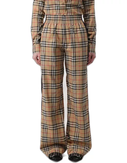 Trousers BURBERRY Woman colour Beige