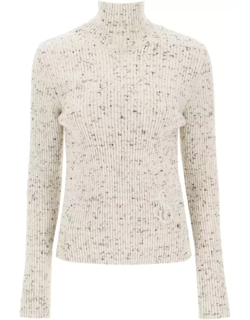 JIL SANDER speckled wool sweater