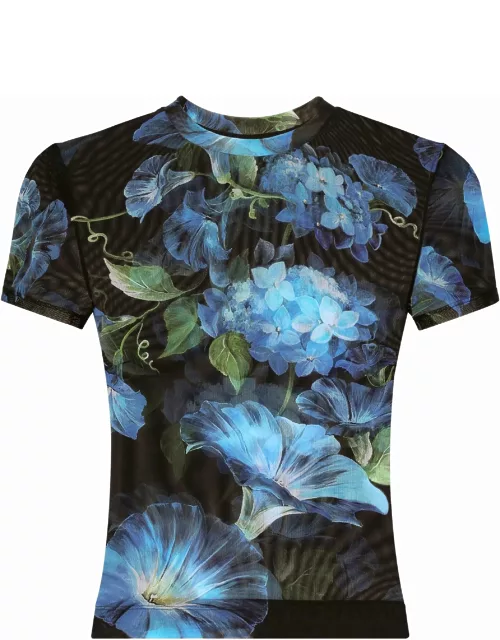 Tshirt with Fiore Campanule print