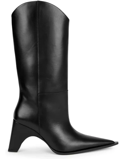 Coperni Bridge 90 Leather Mid-calf Boots - Black