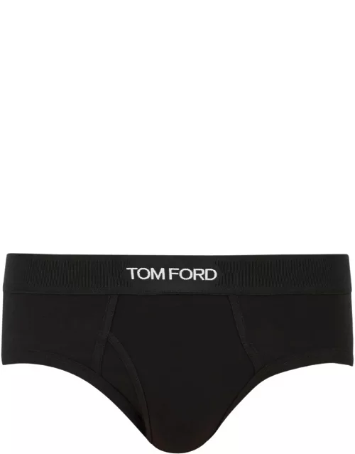 Tom Ford Stretch-cotton Briefs - set of two - Black