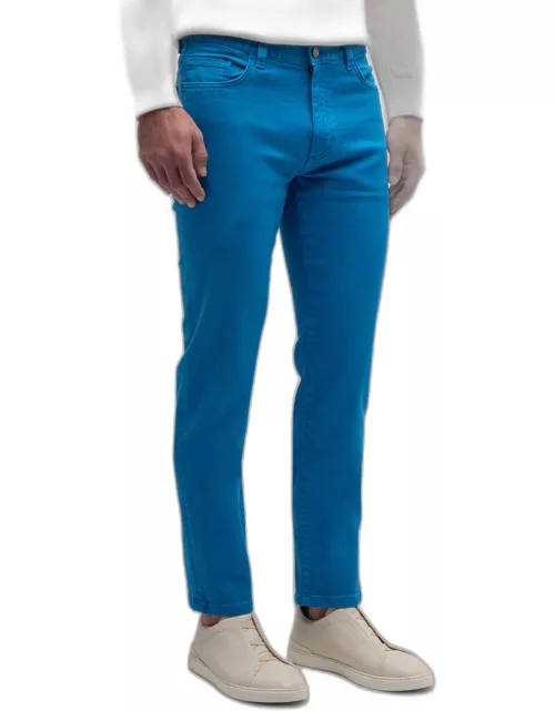 Men's Garment-Dyed Straight-Leg Denim Jean