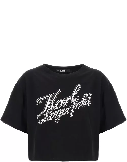 Karl Lagerfeld athleisure Cropped T-shirt