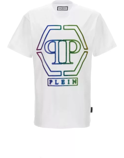 Philipp Plein Rhinestone Logo T-shirt