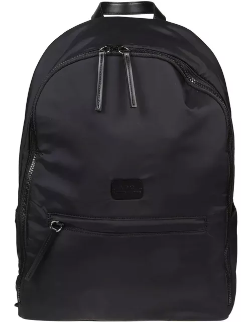 A.P.C. Logo Patch Zip-up Backpack