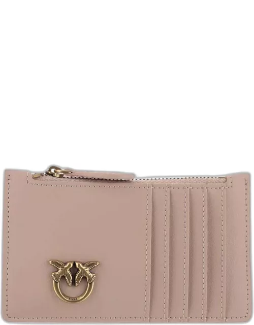 Pinko Leather Card Holder With Logo