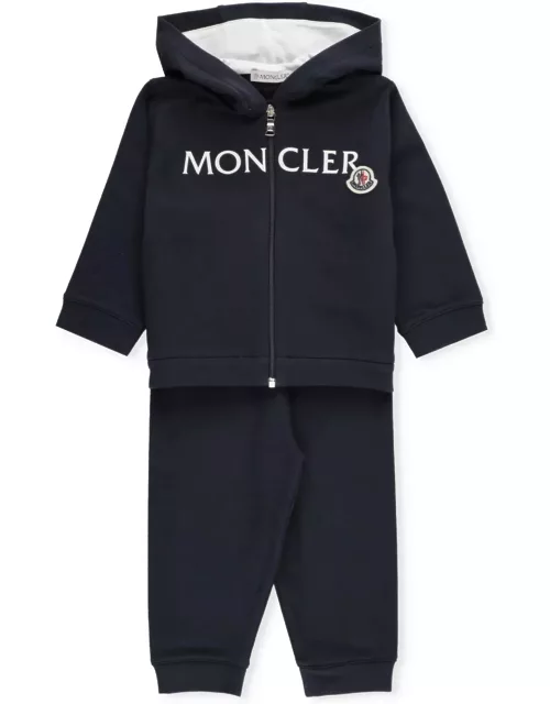 Moncler Two Pieces Suit With Logo