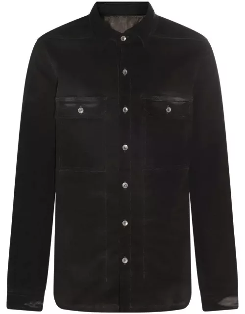 DRKSHDW Garment-dyed Buttoned Shirt Jacket