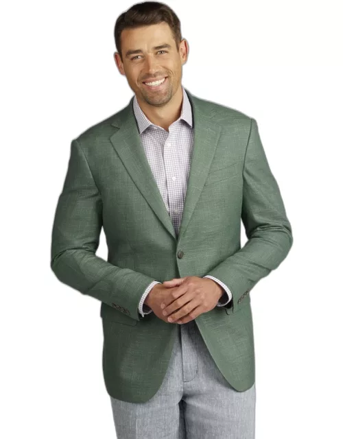 JoS. A. Bank Men's Tailored Fit Sportcoat, Light Green, 43 Regular