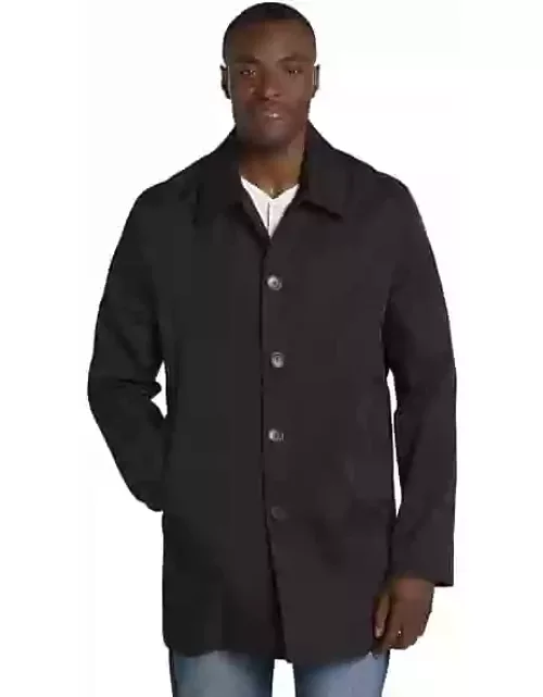 Joseph Abboud Men's Modern Fit Mac Coat Black