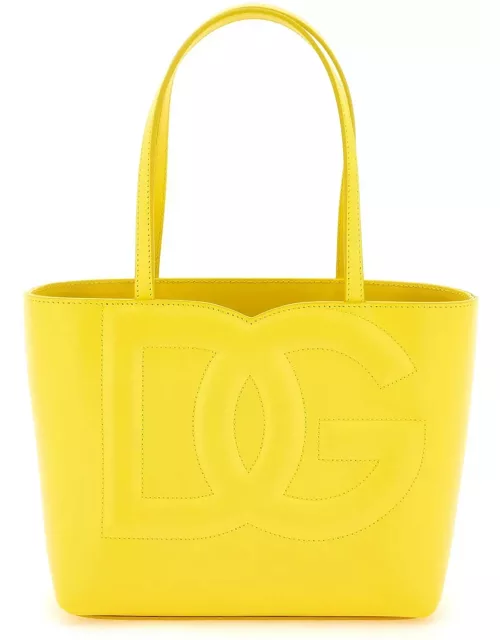 DOLCE & GABBANA leather tote bag with logo