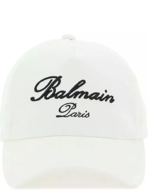 BALMAIN Embroidered logo baseball cap