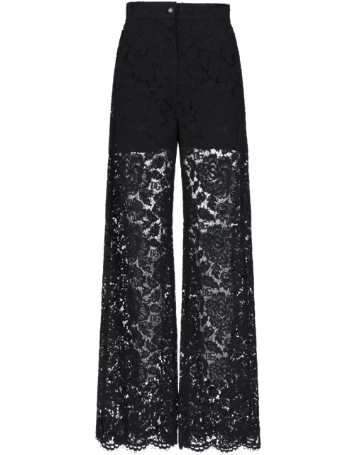 Dolce & Gabbana Flare Lace Pant