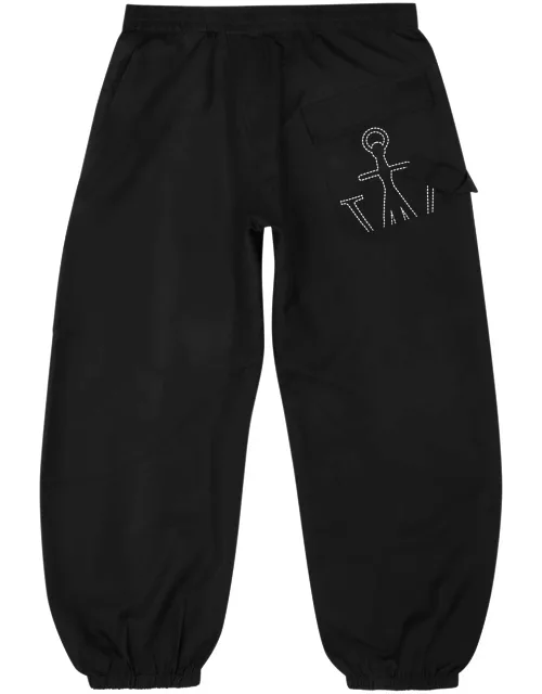 JW Anderson Twisted Logo Nylon Sweatpants - Black