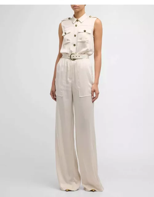 Rayna Belted Wide-Leg Jumpsuit