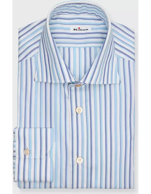 Men's Striped Cotton Dress Shirt