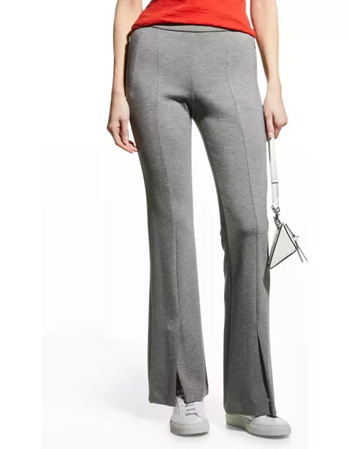 Demitria Flare Double-Knit Vented Pant