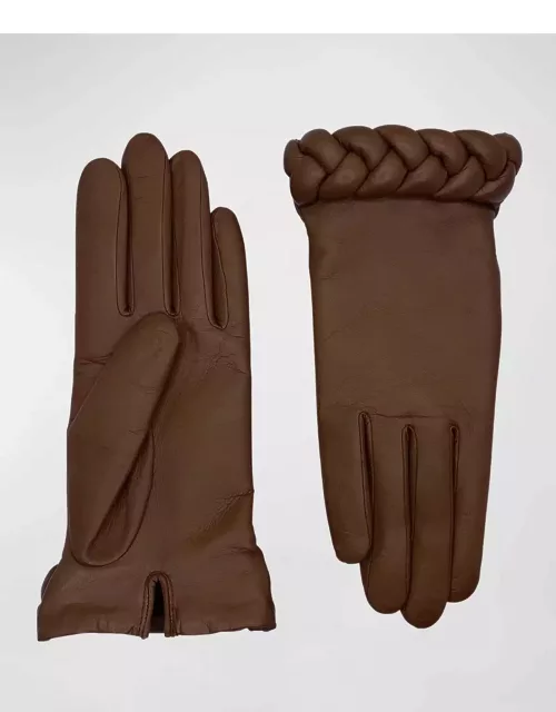 Edith Braided Leather Glove