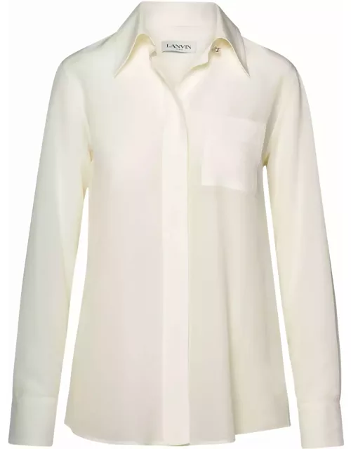 Lanvin White Silk Shirt