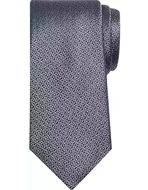 Joseph Abboud Big & Tall Men's Narrow Stylized Starry Tie Gray