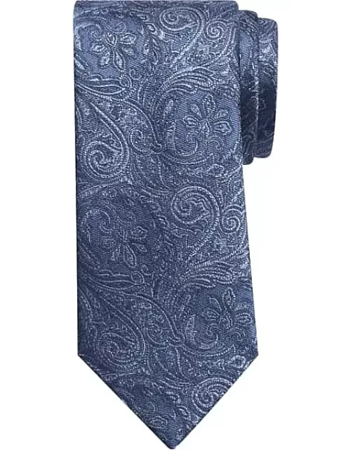 Awearness Kenneth Cole Men's Narrow Filtered Paisley Tie Blue