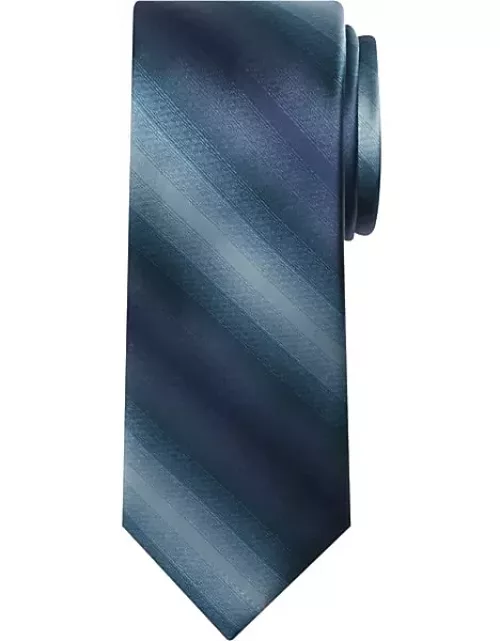 Egara Big & Tall Men's Narrow Shaded Stripe Tie Tea
