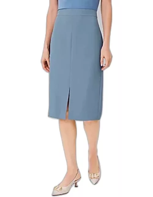 Ann Taylor The Front Slit Pencil Skirt in Fluid Crepe