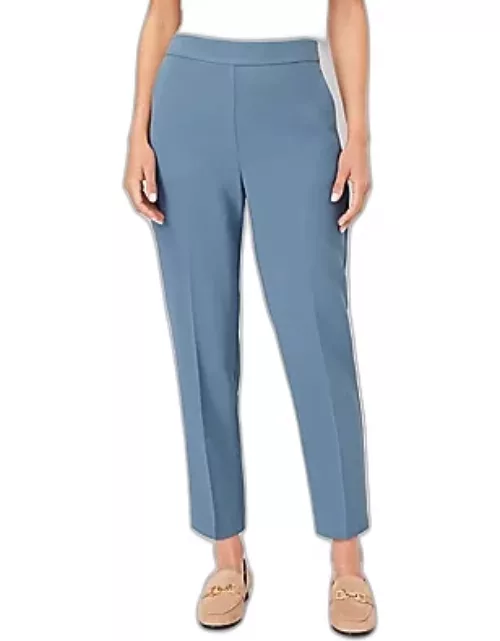 Ann Taylor The High Rise Side Zip Ankle Pant in Fluid Crepe