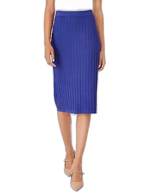 Ann Taylor Ribbed Pencil Sweater Skirt