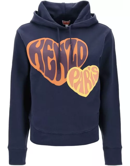 KENZO heart print hoodie