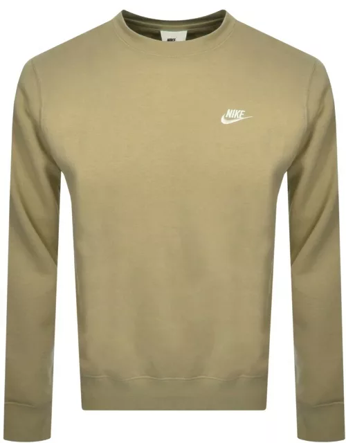 Nike Crew Neck Club Sweatshirt Khaki