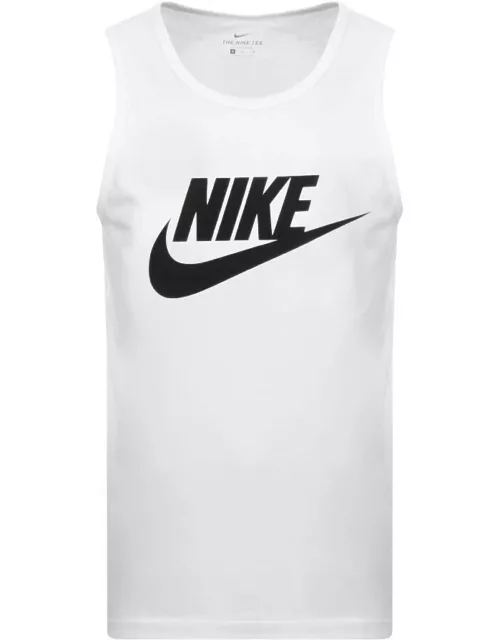 Nike Futura Icon Logo Vest T Shirt White